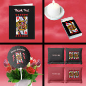 Helder gekleurde Fancy Heart Queen-Kaart Glas