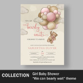 Tafelbord van de drink van de teddybeer blauwe bru poster