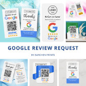 Google Review Kaart aanvragen met Logo en QR-code Reclamebord Met Voetstuk