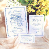 Whimsical Hand Drawn Retro Lijst Retour Adres Etiket