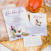 Wijn voor geloften Wijn Bruidsdouche Bedankkaart