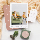 Elegant eenvoudig script familienaam Boho Brown Etiket