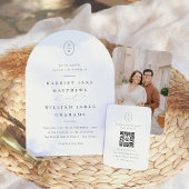 Moderne Initialen bruiloft Monogram Retouradres Rubberstempel