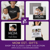 Mom Established Caps Photo T-shirt