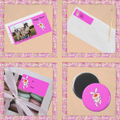 Kute White Bunnies Oranje Noses duimt de pinks omh Inpakpapier Vel