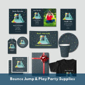 Kleurrijke Bounce Verjaardagsfeestje Kaart