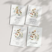 Waterverf kaart van Columbia Destination Wedding