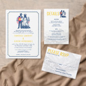 Colorado paar bruiloft uitnodiging met QR-code (Personaliseer de collectie van deze zelfstandige maker.)