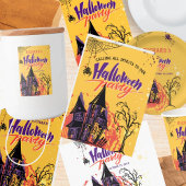 Kleurrijke Abstracte Halloween Party Papieren Bekers