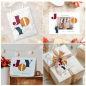 Kleurrijk Vet Script Vreugde Vakantie Bedankzakje