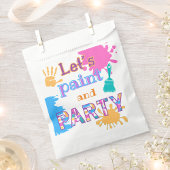 Kleurrijke Brush Lijnen verf partij banner