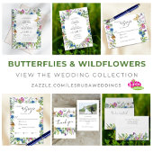 Uitnodiging voor lente-Wildflower bruiloft