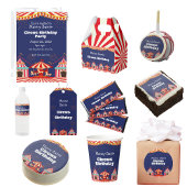 Circus Birthday Ronde Sticker