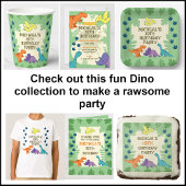 Kinder Dinosaurus Verjaardagsfeestje Bedankzakje