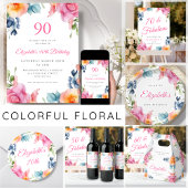 Elegant Spring Floral Birthday Bedankkaart
