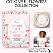 Bloemen Vrouwelijk Roze Blauwe Crème Kleurrijk Mon Planner