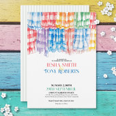 Bold Gingham Ruffle Moderne Trendy Kleurrijke Brui Gastenboek