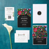 Mexicaanse borduurwerk bruidsmeisje monogram ronde button 5,7 cm (Personaliseer de collectie van deze zelfstandige maker.)