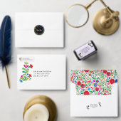 Mexicaanse borduurvrouw, kleurrijke ronde sticker (Personaliseer de collectie van deze zelfstandige maker.)