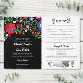 Mexicaanse borduurwerk bruiloft zitgrafiek poster (Personaliseer de collectie van deze zelfstandige maker.)