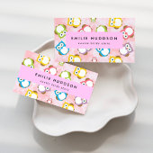 Schattigee uilen, uilenpatroon, dierenwinkel, voge visitekaartje