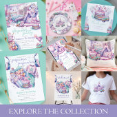 Sleepover Meisje Verjaardag Pizza & Pyjama Kaart