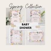 Wildflower Spring Baby shower Menu
