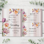 Kleurrijke Spring Flowers Bunting Flag Vlaggetjes (Personaliseer de collectie van deze zelfstandige maker.)