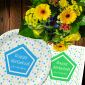 Kleurrijke sterren jongens 3e verjaardag bedankdoosjes