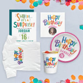 Cool Leuke Kleurrijke Verrassing Party Brush Paint Kaart