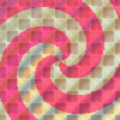 Pixelated Floral Pattern Poster