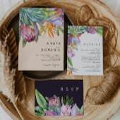 Kleurrijke tropische Floral | Nummer per tabel Kaart