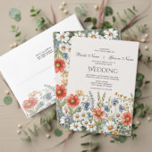 Kleurrijke Wildflower Envelope Seal Sticker (Personaliseer deze collectie van deze onafhankelijke maker. Test)