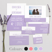 Zwart kleurenblok Aangepast retouradres label