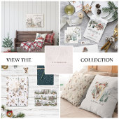 Boerderij van rendieren en bomen | Kerst-feestfees Servet