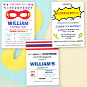 Superheros Party Super bedankt Briefkaart