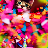 Confetti Eater Kat - Dagen op papier Papieren Bekers