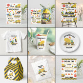 Constructie 2e verjaardag acryl uitnodigingen