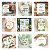 Trucks & Diggers Bouw 2e Verjaardag Party Kaart