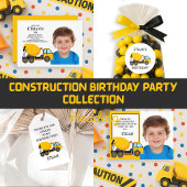 Cement Mixer Truck Birthday Party Square Poster