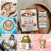 Bouwvuilniswagen 1e verjaardagsfeest