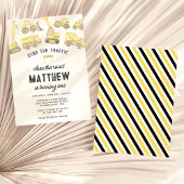 Waterverf Bouwvoertuig Eerste Verjaardag Servet