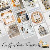 Jongens Bouwvoertuigen Gepersonaliseerd Schort