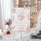 Cookies & Cocoa Birthday Photo Invite Kaart