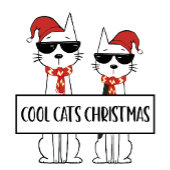 Kele kat vrolijk kerstfeest tissuepapier