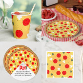 Cool leuke pizza pepperoni paddenstoel zandsteen onderzetter