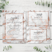 Koper en marmer Wedding Bold Elegance (Personaliseer de collectie van deze zelfstandige maker.)