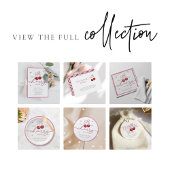 Chique Coquette Kers op de Bruiloft Bruidsfeestje Ronde Sticker