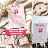 Coquette Cherry On Top Bruiloftsfeest Ronde Sticker