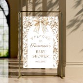 Coquette Chinoiserie Baby shower Luier Raffle Informatiekaartje